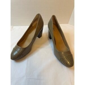 GH Bass Olive Women's Dress Shoes Size 8 Chunky Heel